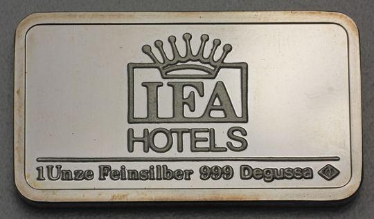 1oz Silberbarren IFA Hotels