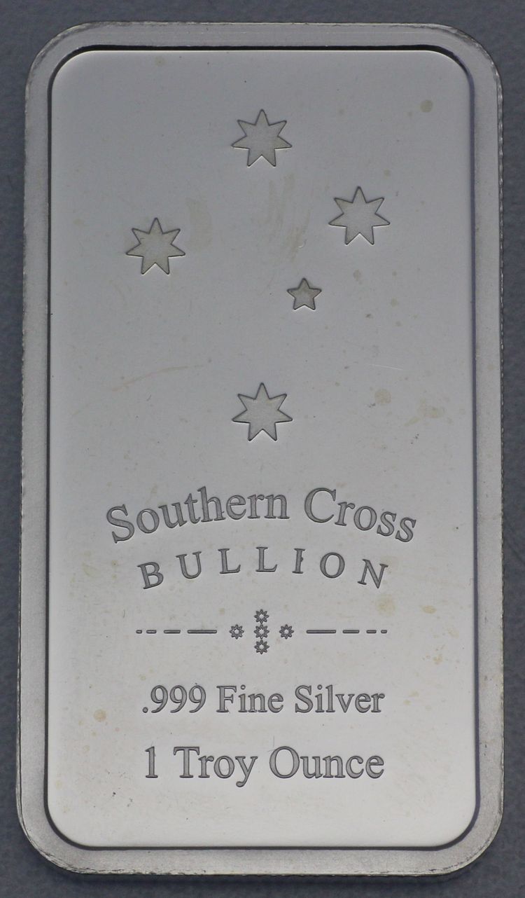 1oz Silberbarren Southern Cross Bullion 1oz Silberbarren Southern Cross Bullion