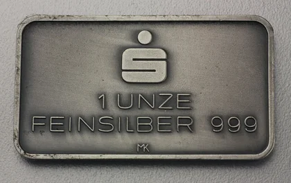 1oz Silberbarren Sparkasse