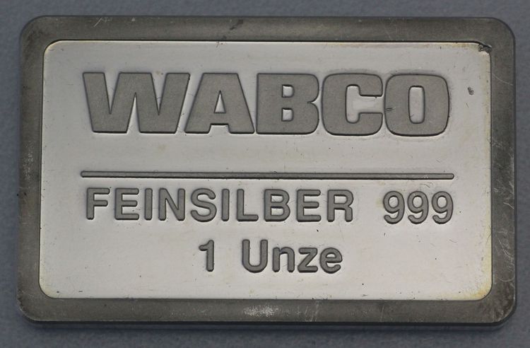 1oz Silberbarren WABCO