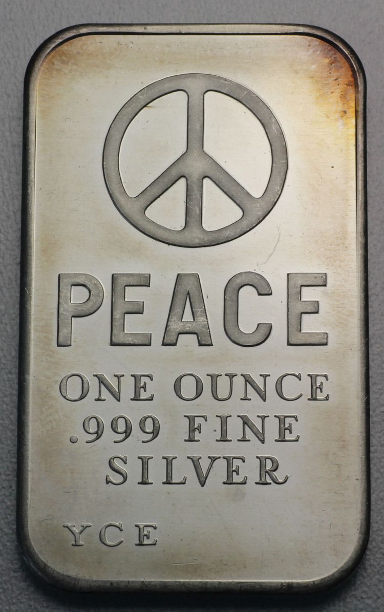 1oz Peace Barren Silber 1oz Peace Barren Silber