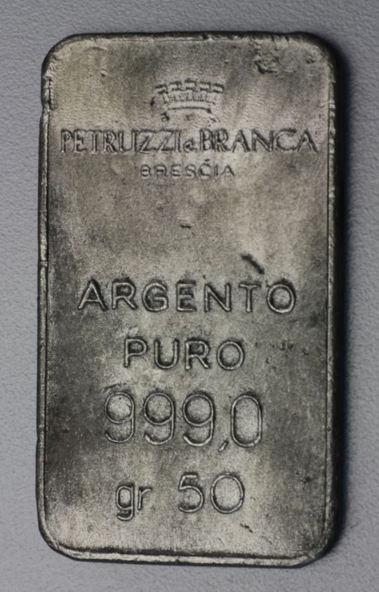 50g Silberbarren Petruzzi Branca Brescia