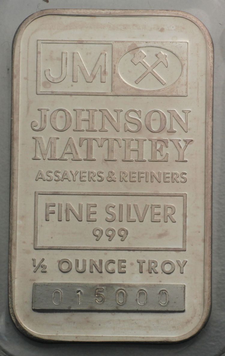 1/oz Silberbarren Johnson Matthey