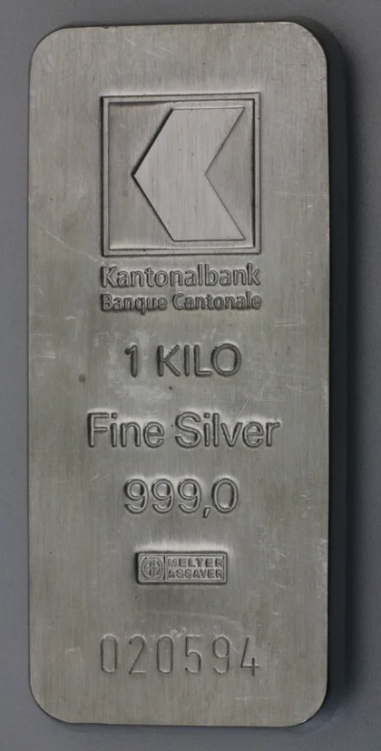 1000g Silberbarren Kantonalbank