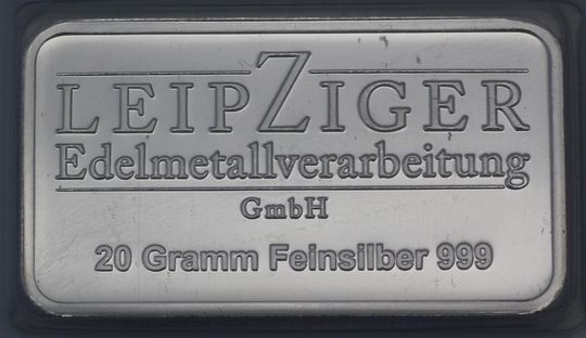 20g Silberbarren Leipziger Edelmetallverarbeitung LEV