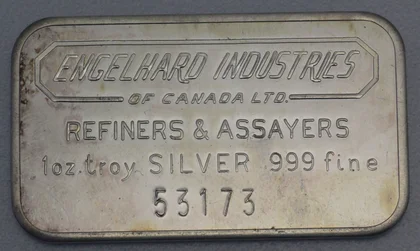1oz Silberbarren Engelhard Canada
