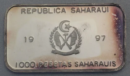 1oz Silberbarren Münzbarren Saharaui