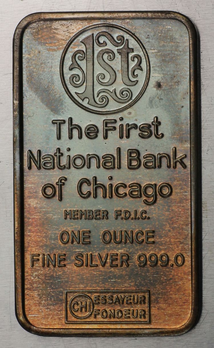 1oz AG FN Bank Chicago