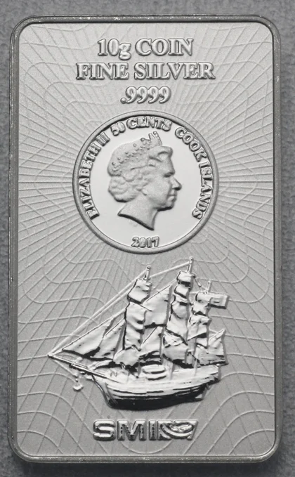 10g Cook Island Münzbarren "new Generation"