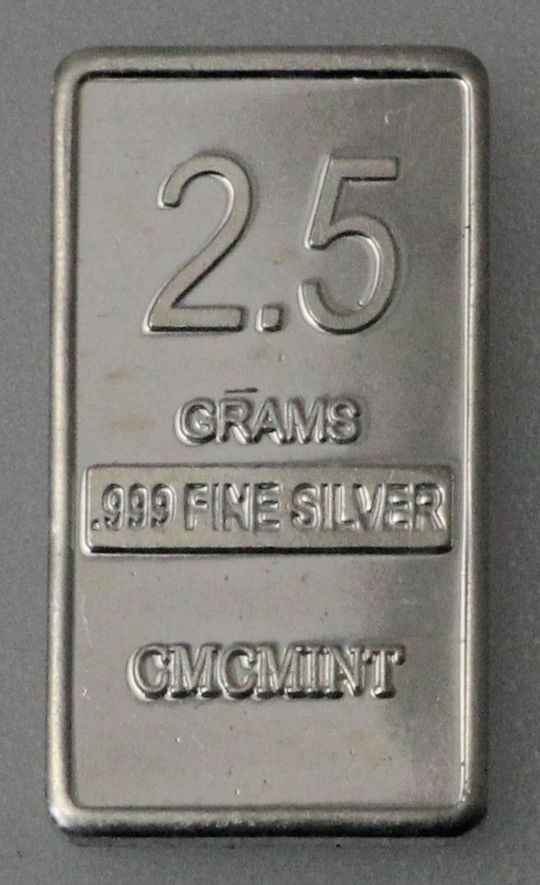 2,5g Silberbarren CMC Mint