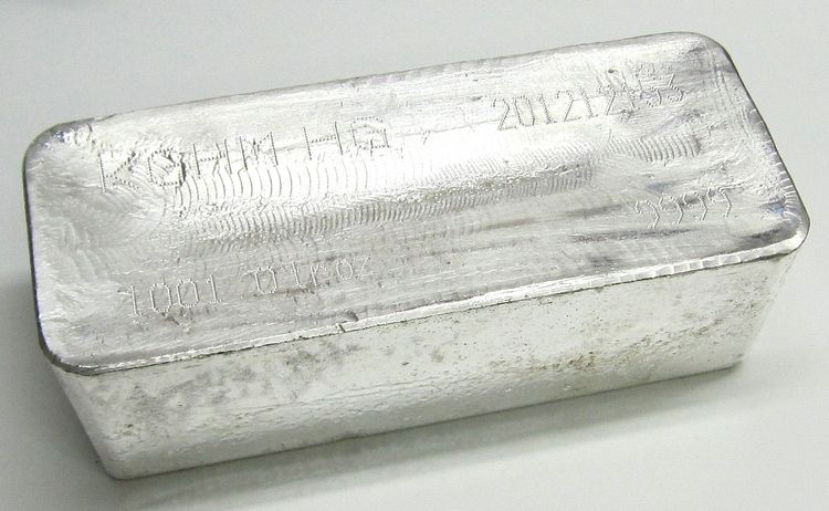 1000oz Standard Silberbarren 31,1kg