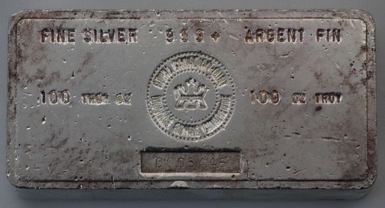 100oz Silber Royal Canadian Mint