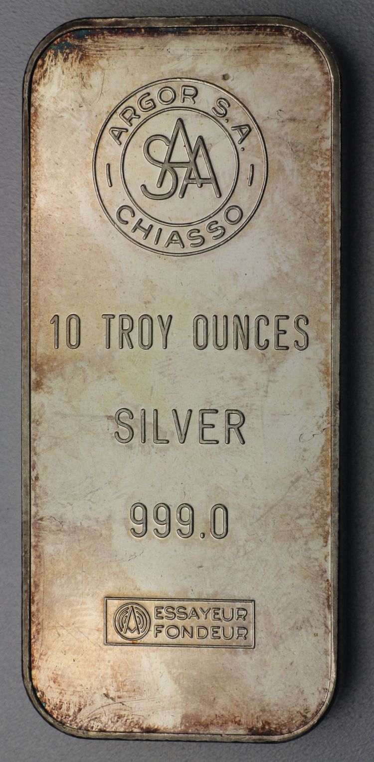 10oz Silberbarren ARGOR 10oz Silberbarren ARGOR