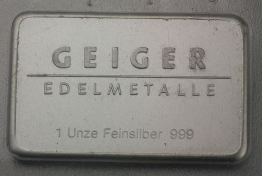 1oz Silberbarren Geiger-Edelmetalle