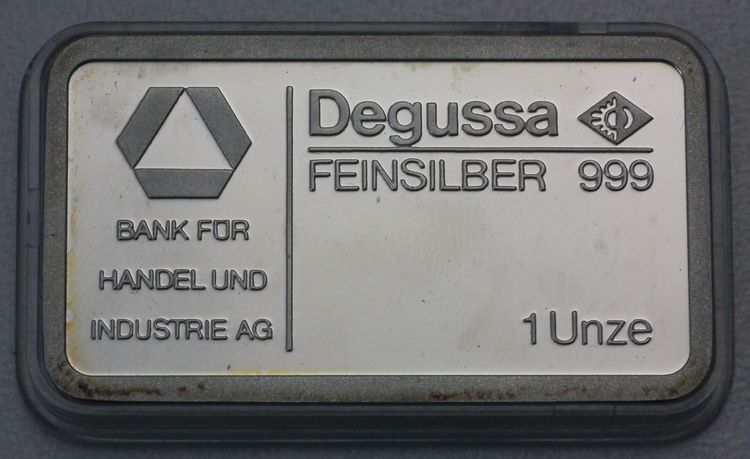 1oz Silber Bank für Handel und Industrie