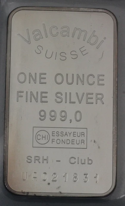 One Ounce Valacambi Feinsilber SRH-Club