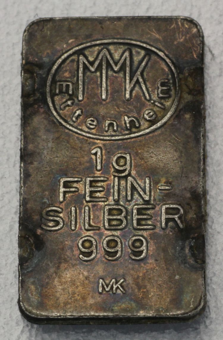 1g Silberbarren MK