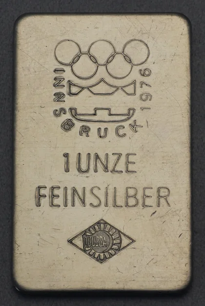 1oz Silberbarren Ögussa Insbruck 1976