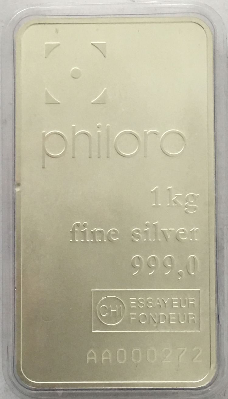 1kg Silberbarren Philoro 
