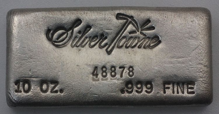 10oz Silberbarren Silver Towne