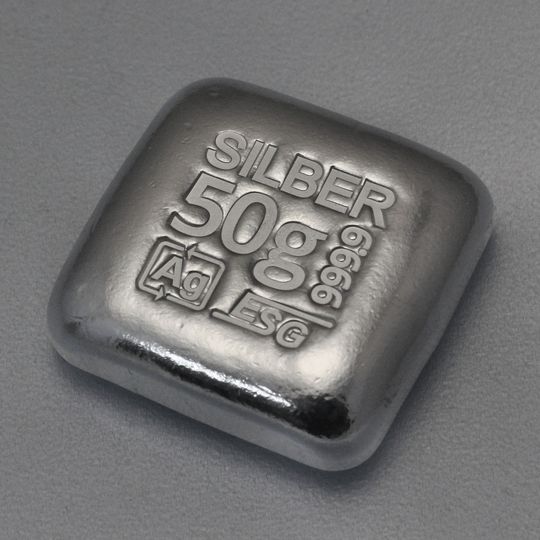 50g Silberbarren 50g Silberbarren