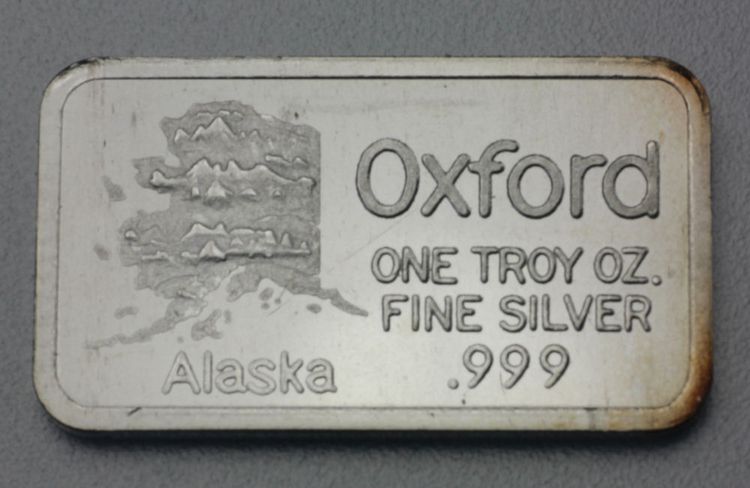 1oz Fine Silver Bar Oxford