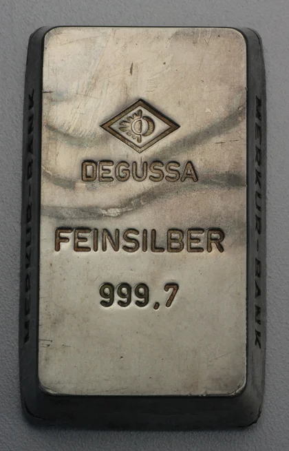250g Silberbarren Degussa