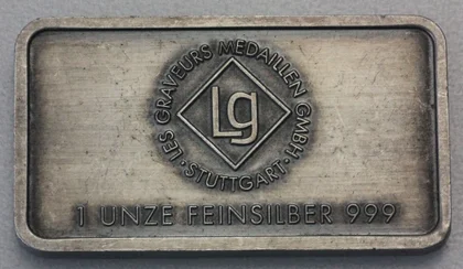 Le Graveur Stuttgart Silberbarren 1oz