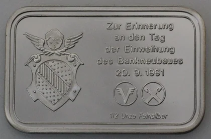 1/2oz Silberbarren Raiffeisenbank