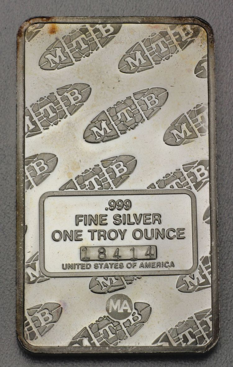 MTB 1oz Silberbarren MTB 1oz Silberbarren