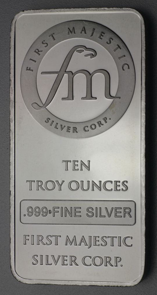 10oz (311g) First Majestic Silver Corporation