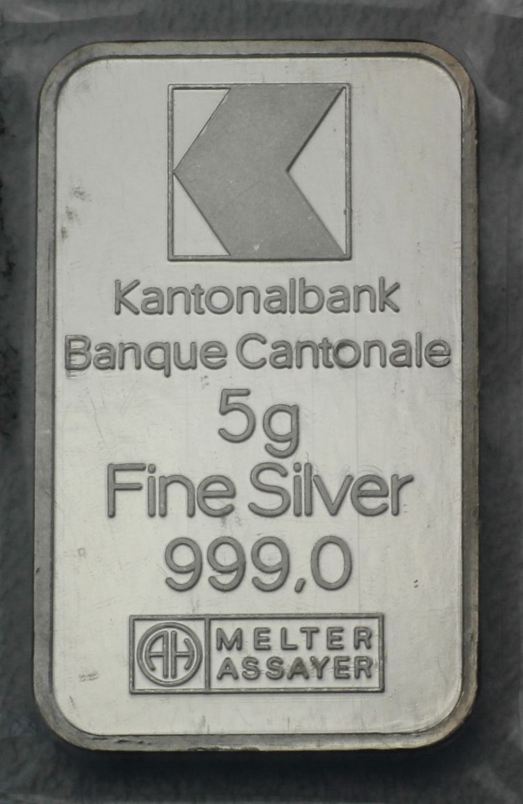 5g Silberbarren Kantonalbank