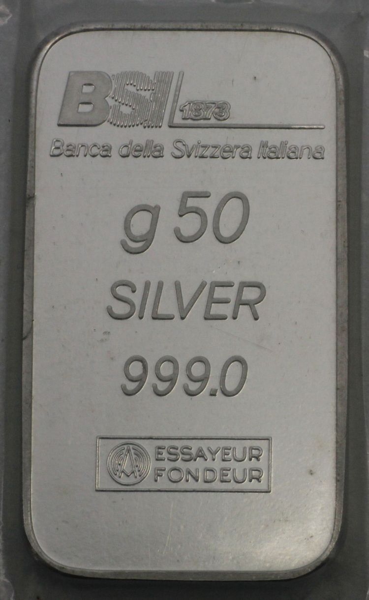 BSI Silberbarren 50g