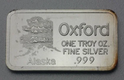 1oz Fine Silver Bar Oxford