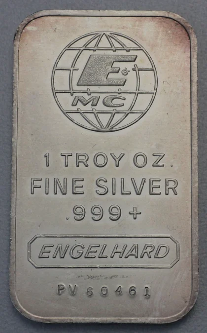 1oz Silberbarren Engelhard MC