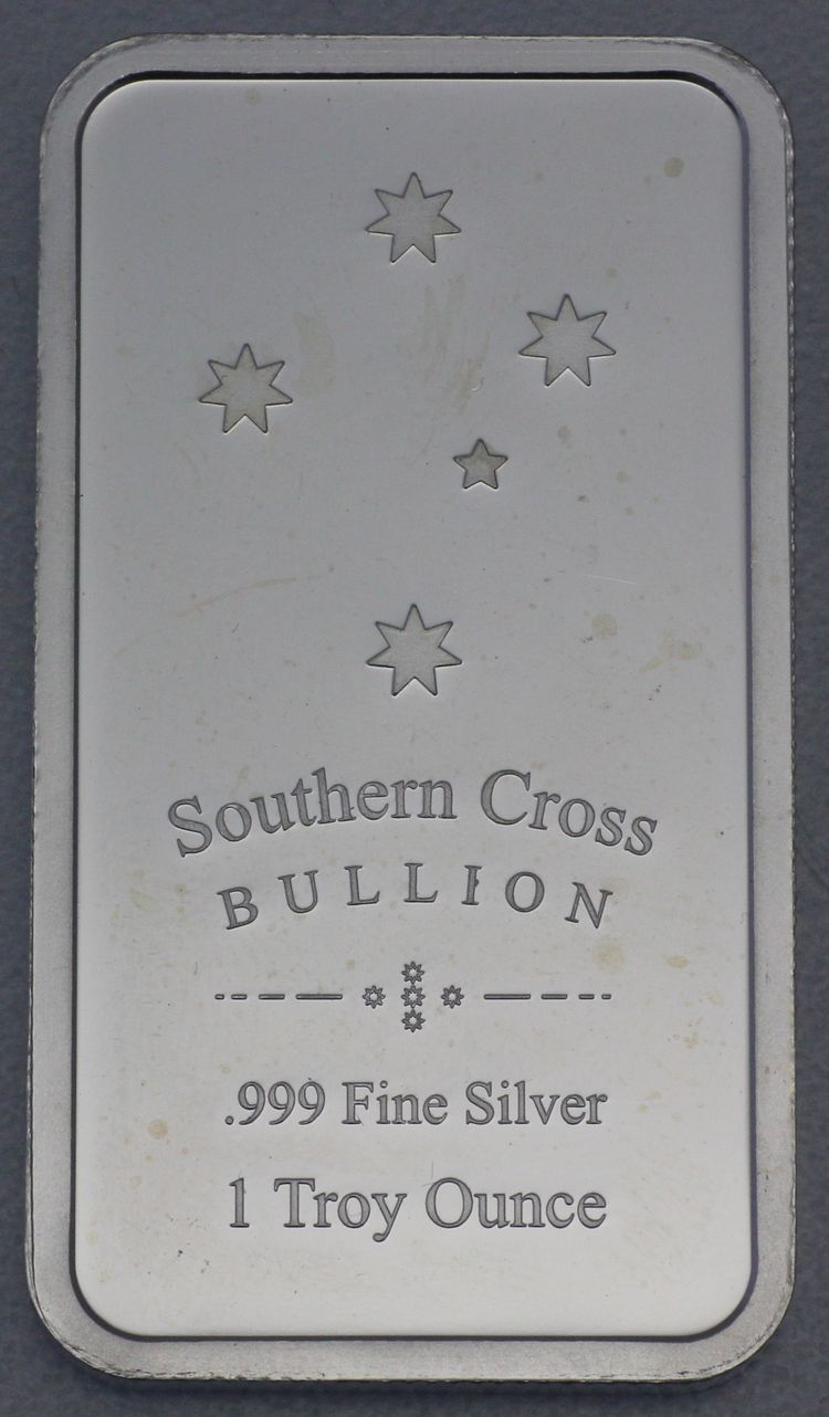 1oz Silberbarren Southern Cross Bullion