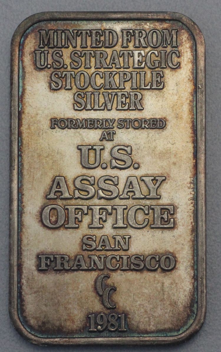 1oz Silberbarren US Assay Office San Francisco 1oz Silberbarren US Assay Office San Francisco