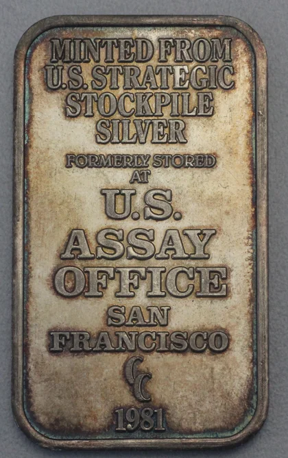 1oz Silberbarren US Assay Office San Francisco