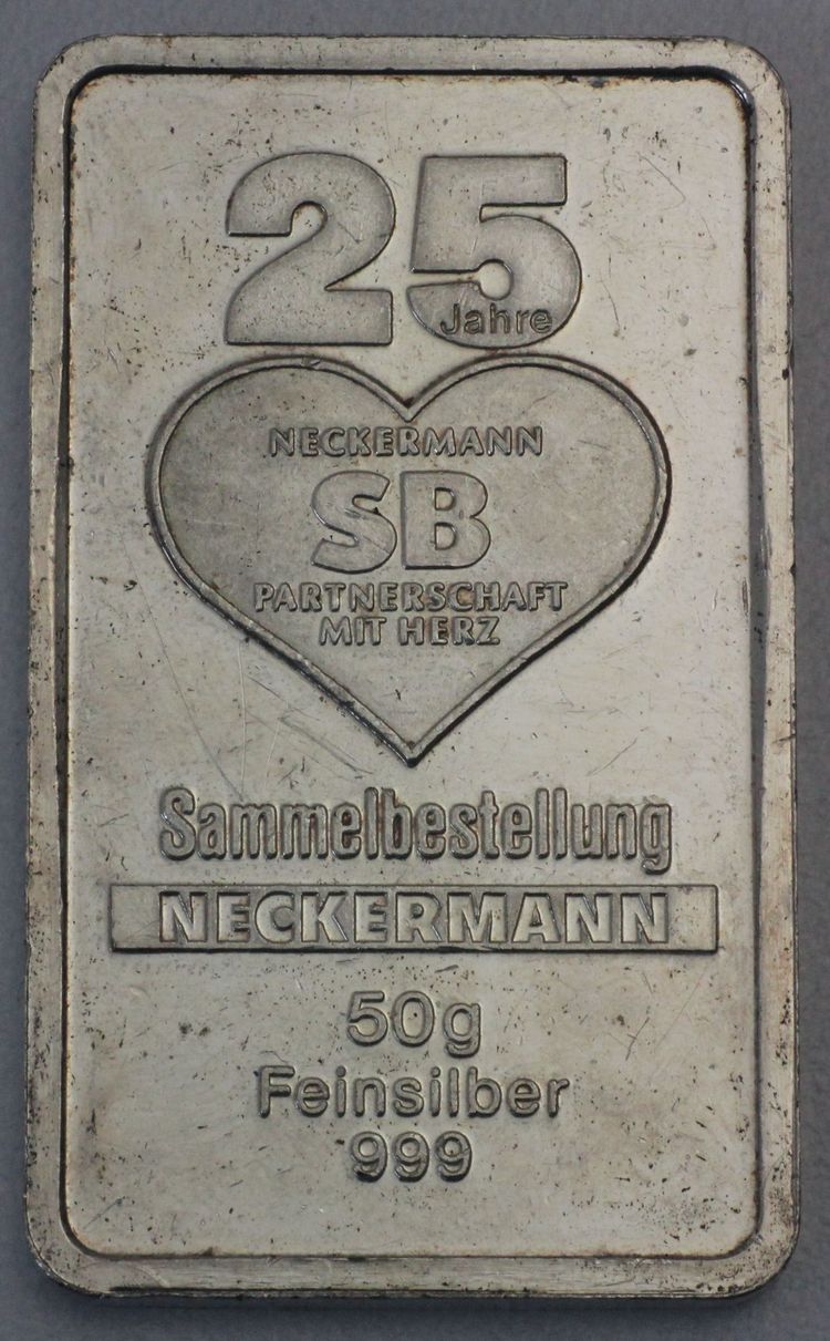50g Barren Feinsilber Neckermann