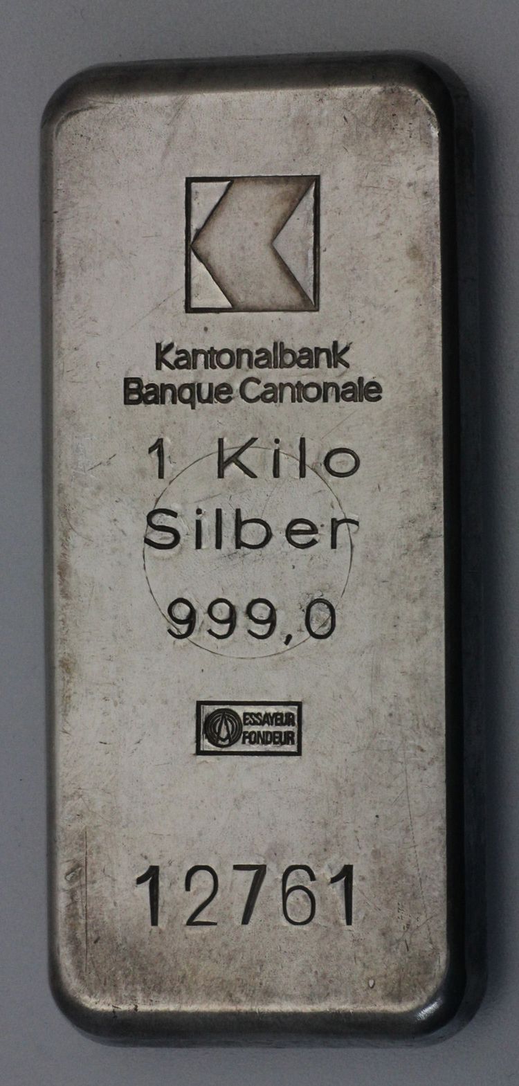 1kg Barren Silber Kantonalbank