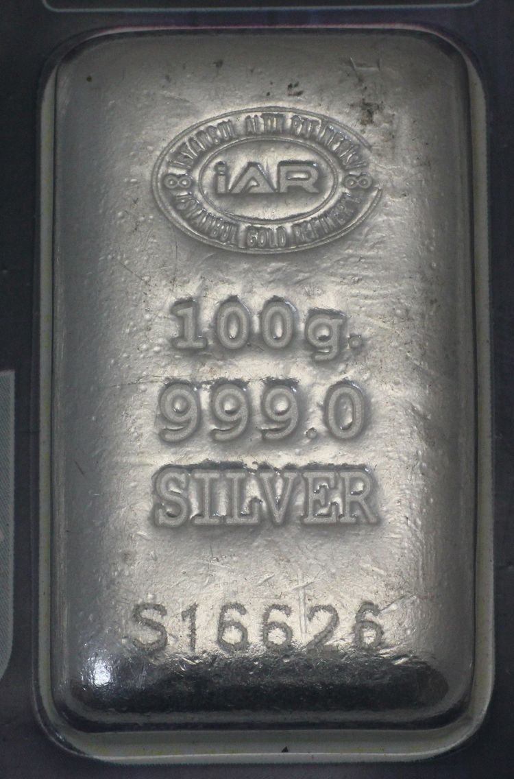 100g Silberbarren IAR