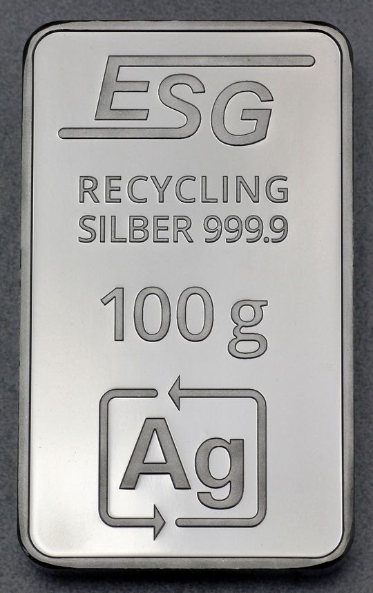 100g Silberbarren