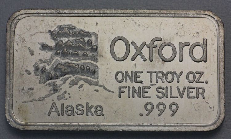 Oxford (Alaska) 1oz Silberbarren