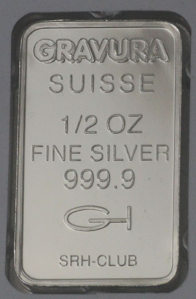 Gravura Suisse Silberbarren 1/2oz