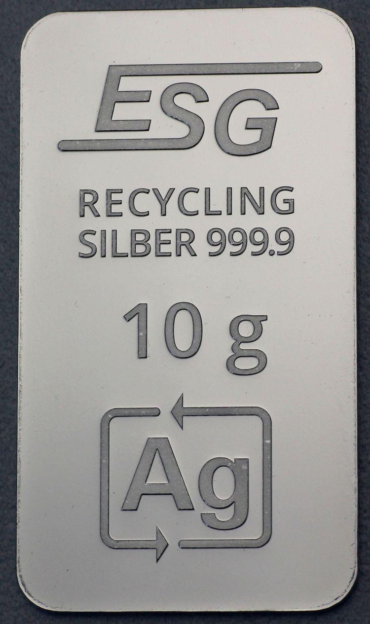 10g Silberbarren ESG