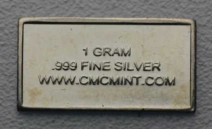 1g Silberbarren CMC Mint USA