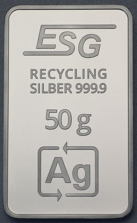 50g Silberbarren ESG
