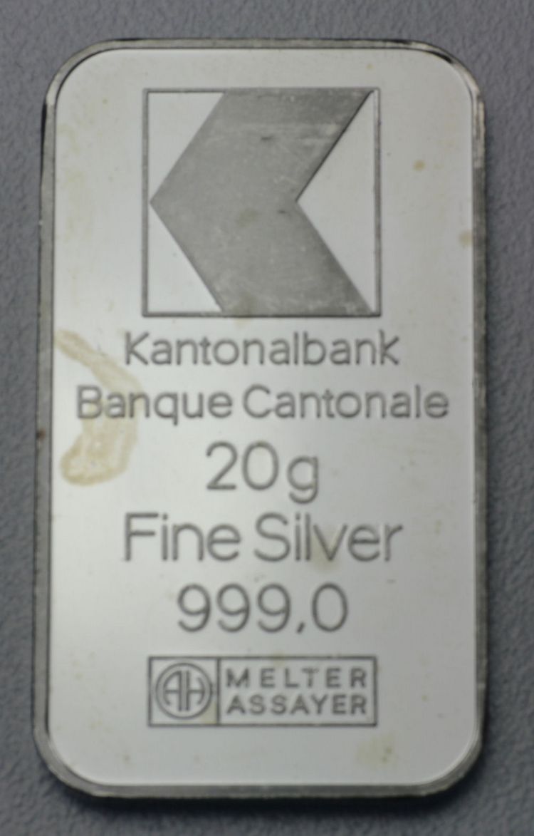 20g Barren Silber Kantonalbank