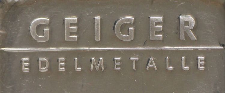 Geiger Edelmetalle Silberbarren