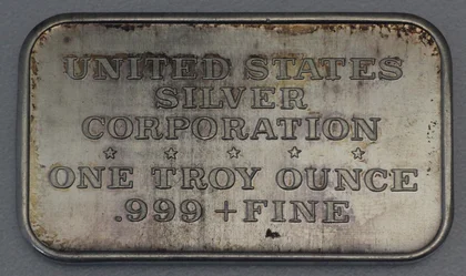 1oz Silberbarren United States Silver Corporation
